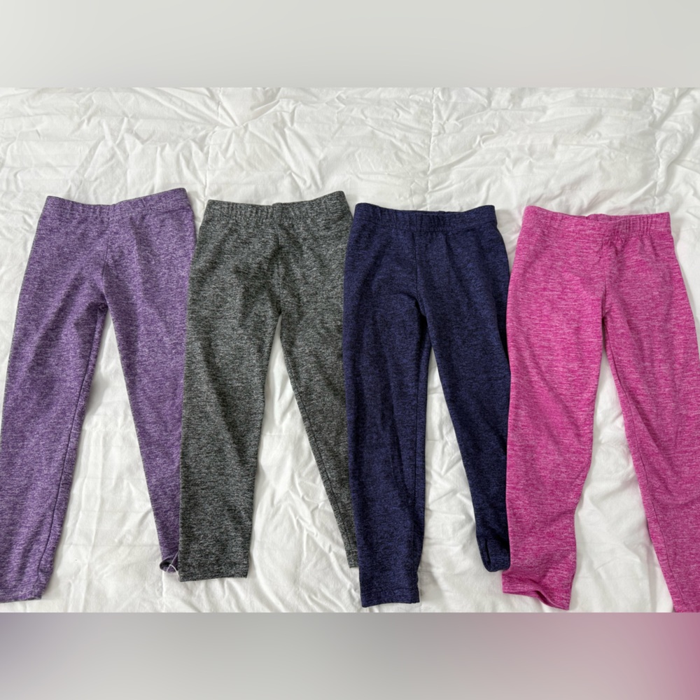 Dori creations soft heathered leggings. Size 4. 4 pairs